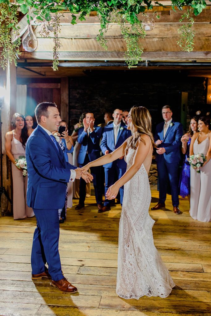 Bright boho summer wedding at Barn on the Pemi