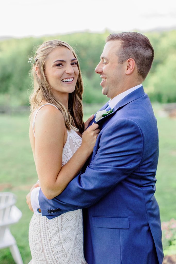 Bright boho summer wedding at Barn on the Pemi