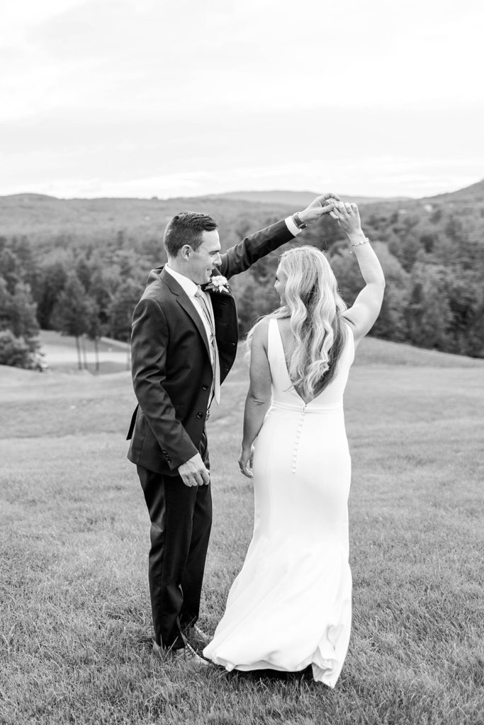 Elegant and classic summer wedding at Owl's Nest in Thornton New Hampshire