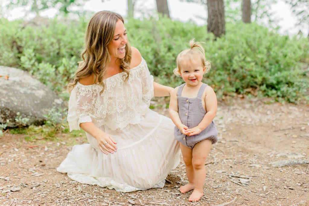 Lakeside summer family session in Moultonborough New Hampshire