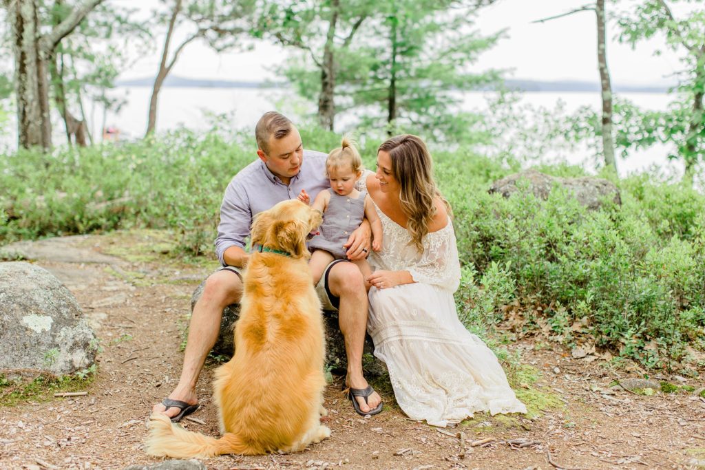 Lakeside summer family session in Moultonborough New Hampshire