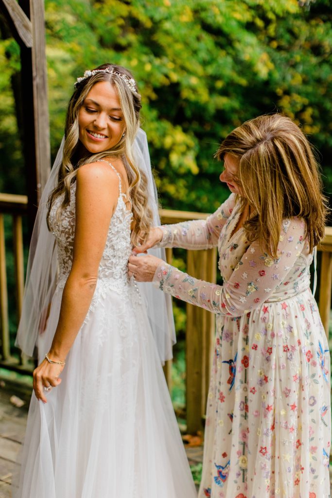 Boho floral fall wedding at The Barn on the Pemi Plymouth New Hampshire