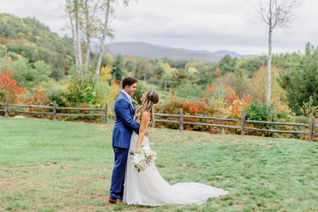 Boho floral fall wedding at The Barn on the Pemi Plymouth New Hampshire