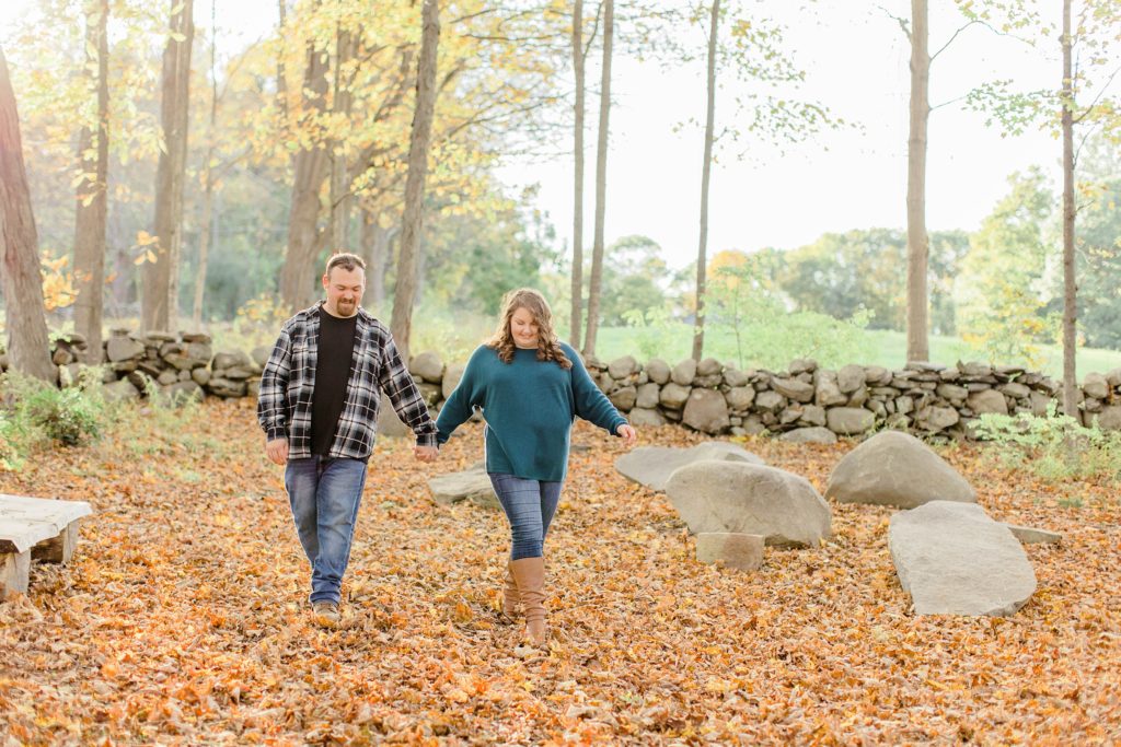 Fall Engagement Session at Beaver Brook in Hollis, New Hampshire