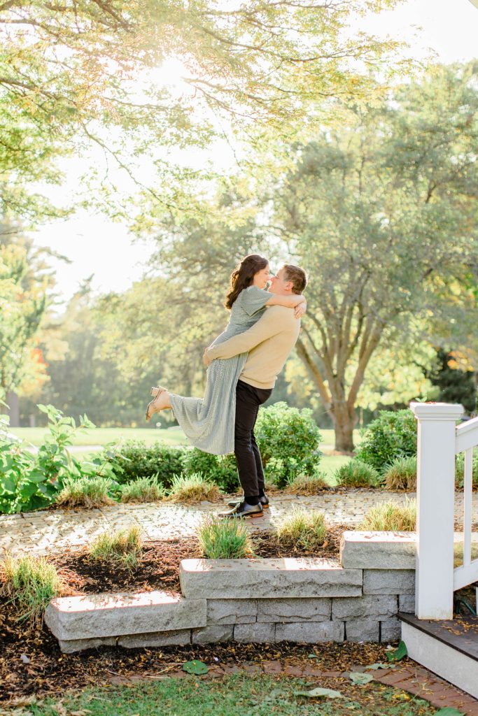 Fall Park Engagement Session in Manchester, New Hampshire