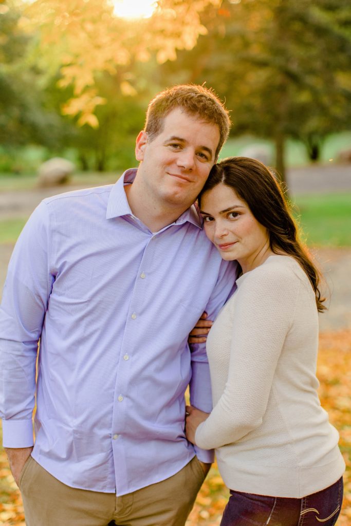 Fall Park Engagement Session in Manchester, New Hampshire