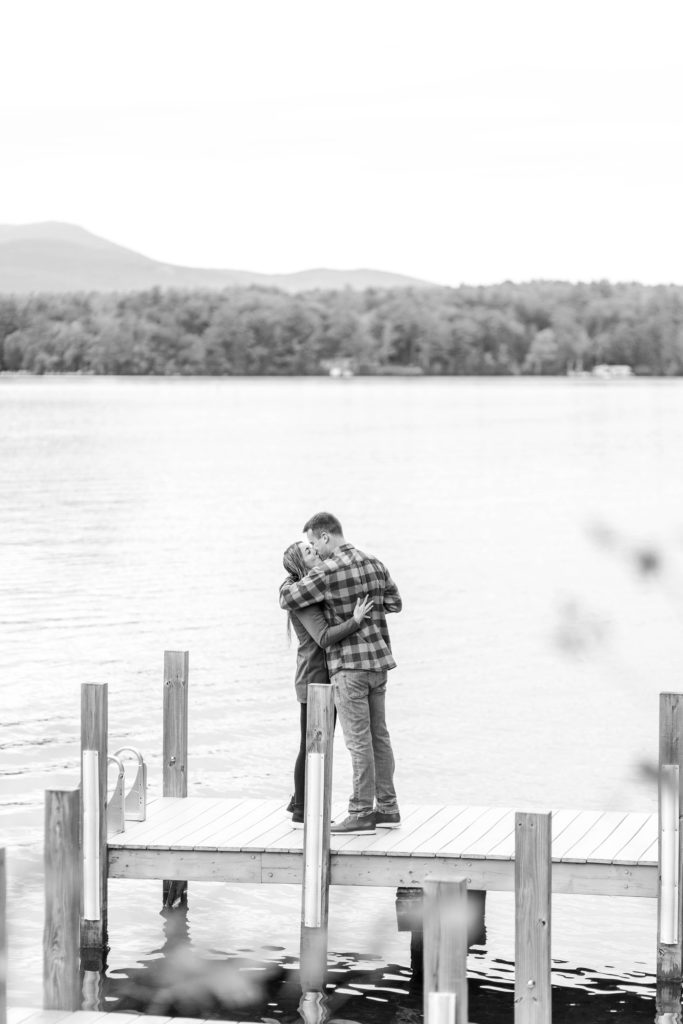 Fall Proposal at Lake Winnipesaukee Caitlin Page Photography