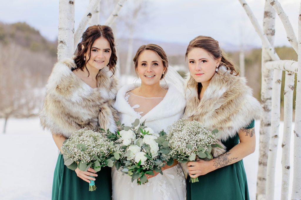 Winter Barn Wedding in the Mountains at The Barn on the Pemi