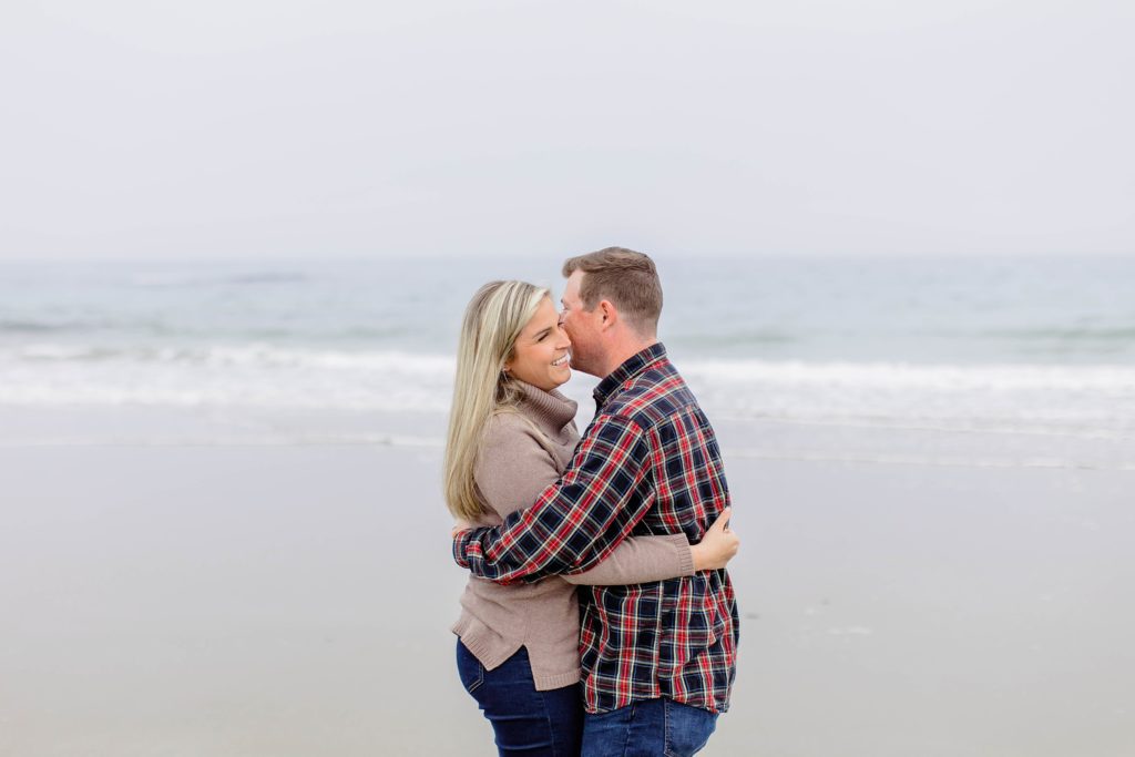 Spring Ocean Engagement Session in Maine Caitlin Page Photography