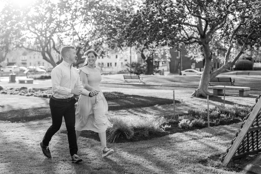 Spring Engagement Session in Downtown Portsmouth New Hampshire Caitlin Page Photography