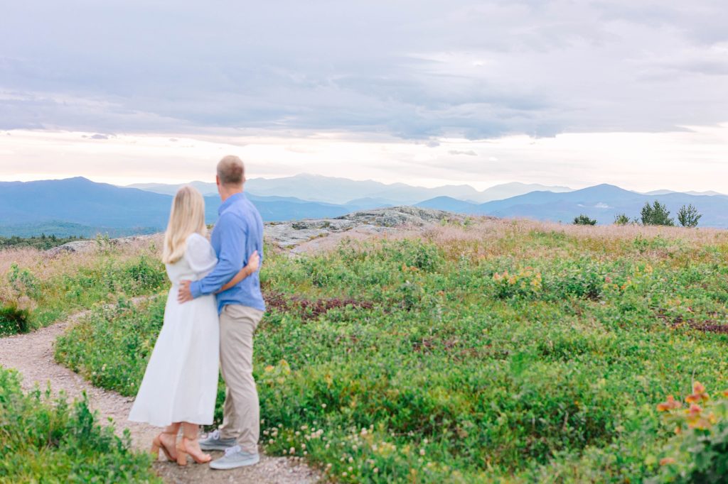 Mountaintop Anniversary Couples Session Eaton New Hampshire Caitlin Page Photography