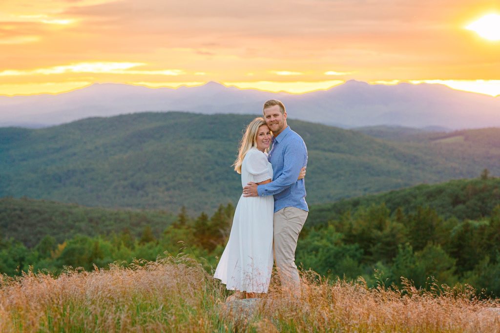 Mountaintop Anniversary Couples Session Eaton New Hampshire Caitlin Page Photography