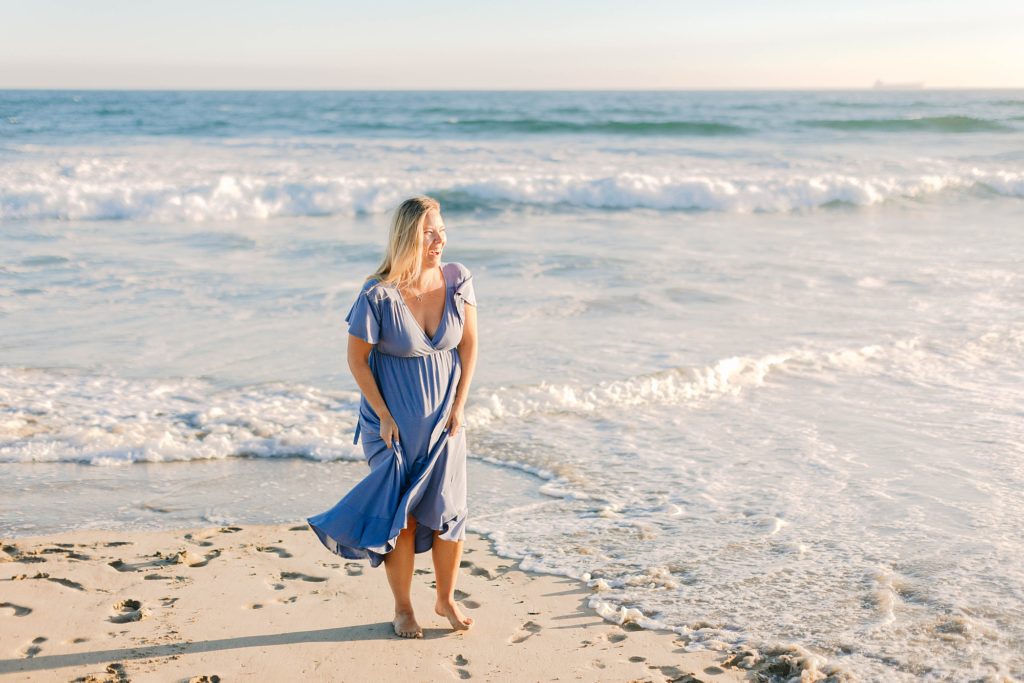 Summer Maternity Session in Huntington Beach California Caitlin Page Photography