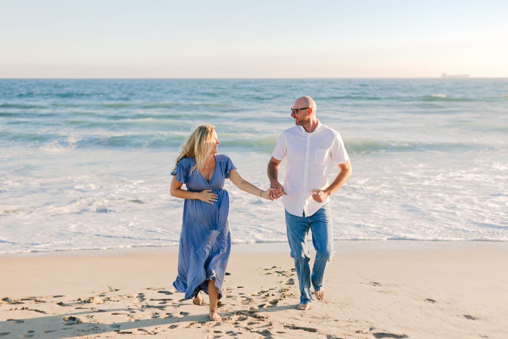 Summer Maternity Session in Huntington Beach California Caitlin Page Photography