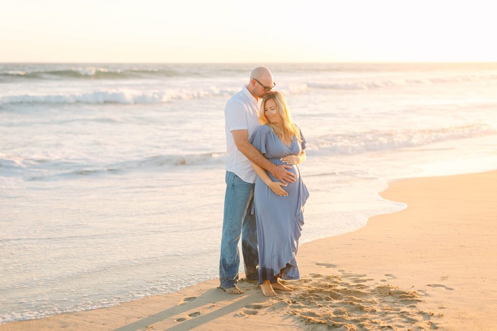 Summer Maternity Session in Huntington Beach California Caitlin Page Photography