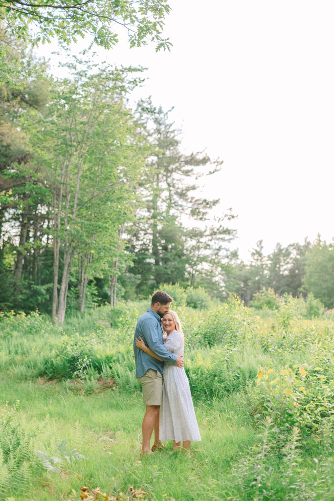 Summer Mountaintop Engagement Couples Session Eaton New Hampshire Caitlin Page Photography