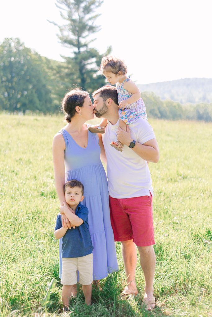 Summer Family Session at Private Residence Freedom New Hampshire Caitlin Page Photography