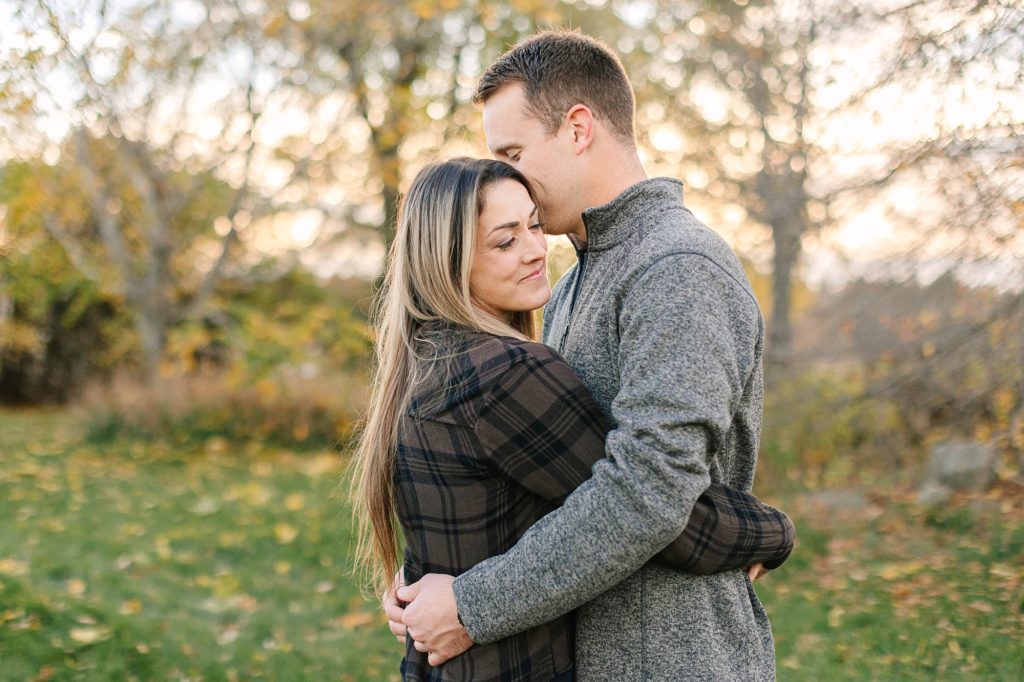 Late & Bright Fall Engagement Session in Derry New Hampshire Caitlin Page Photography
