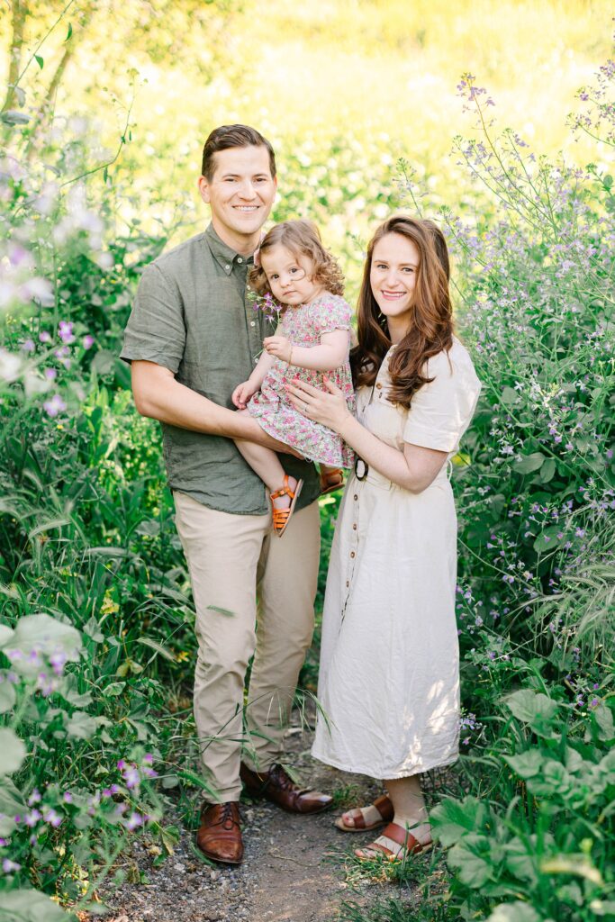 Wildflower Family Session Palos Verdes California Caitlin Page Photography
