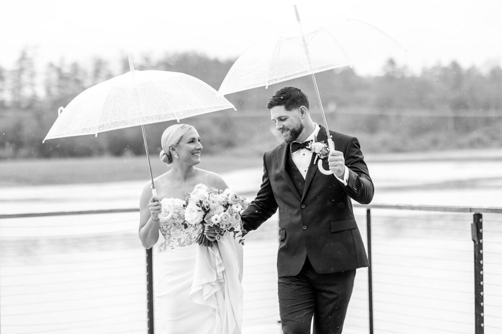 Rainy Elegant Summer Wedding at The Lakehouse at Owl's Nest Thornton New Hampshire Caitlin Page Photography