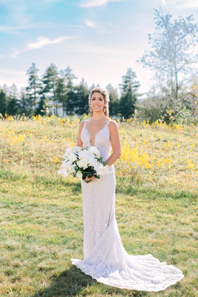 Fall Floral Wedding at Owl's Nest in Thornton New Hampshire Caitlin Page Photography