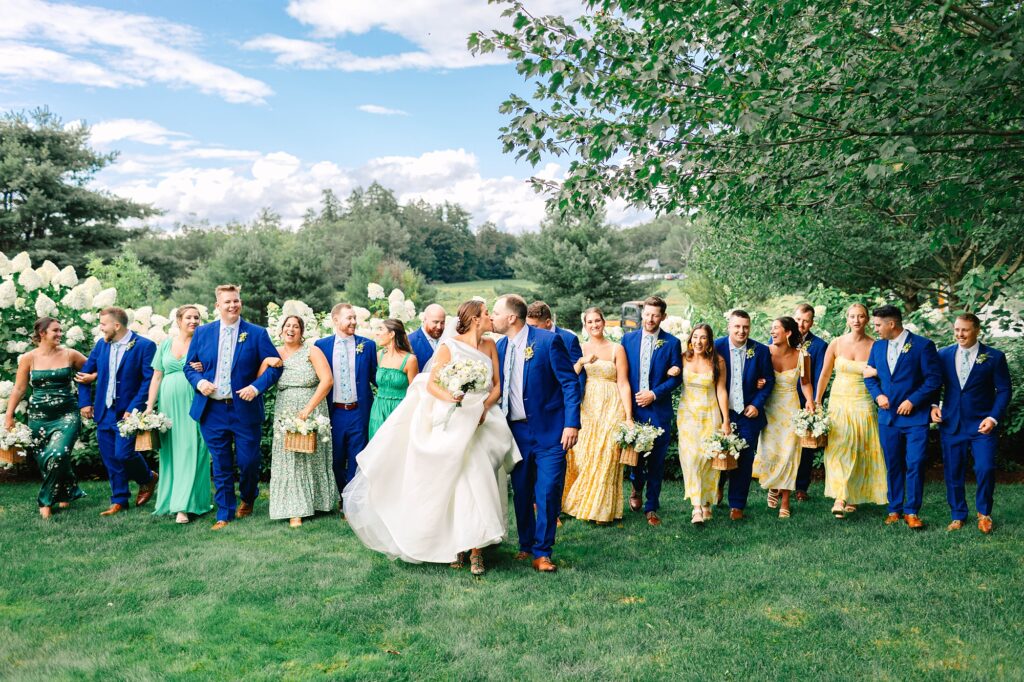 Colorful Summer Private Estate Wedding in Moultonborough New Hampshire Caitlin Page Photography