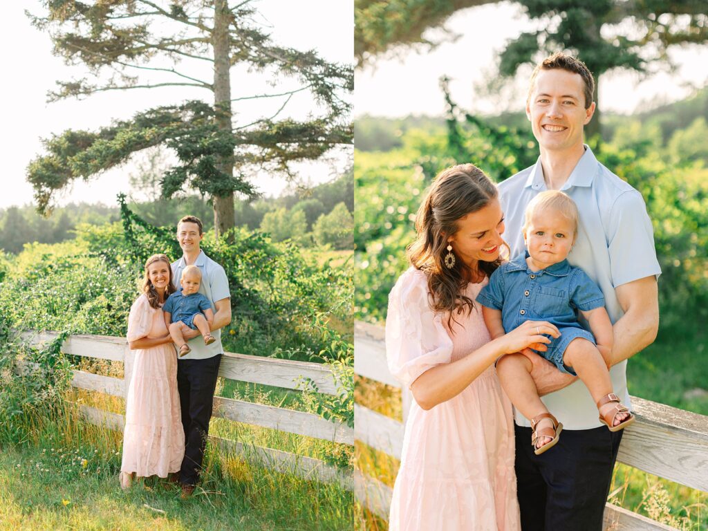 Summertime Backyard Family Photos Wolfeboro New Hampshire Caitlin Page Photography