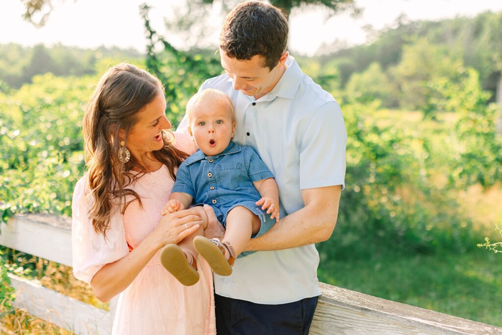 Summertime Backyard Family Photos Wolfeboro New Hampshire Caitlin Page Photography