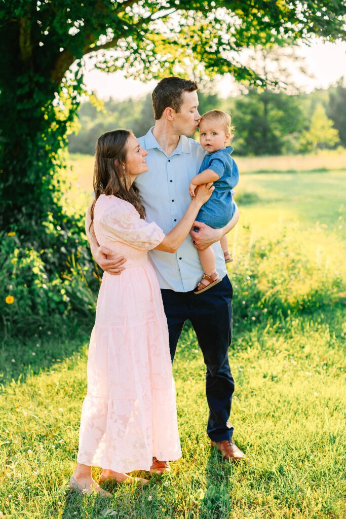 Summertime Backyard Family Photos Wolfeboro New Hampshire Caitlin Page Photography