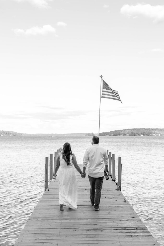 Lake Winnipesaukee Engagement Session New Hampshire Caitlin Page Photography