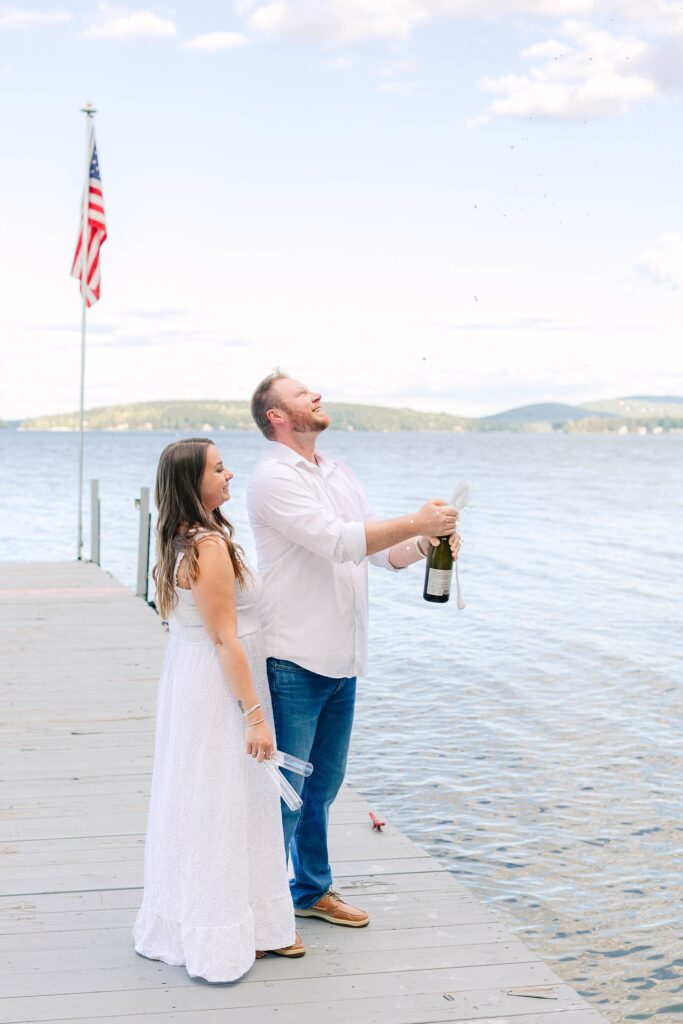 Lake Winnipesaukee Engagement Session New Hampshire Caitlin Page Photography