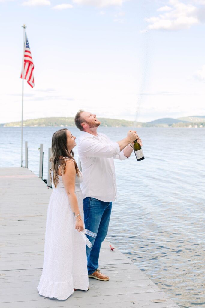 Lake Winnipesaukee Engagement Session New Hampshire Caitlin Page Photography