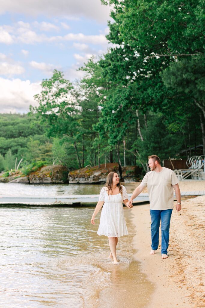 Lake Winnipesaukee Engagement Session New Hampshire Caitlin Page Photography