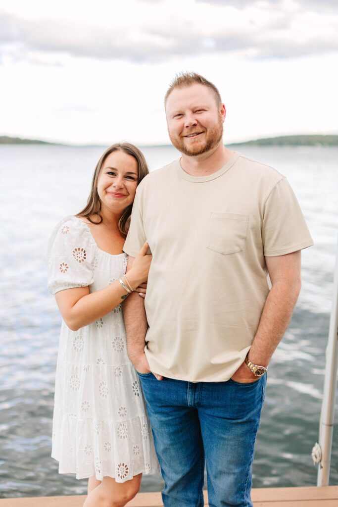 Lake Winnipesaukee Engagement Session New Hampshire Caitlin Page Photography