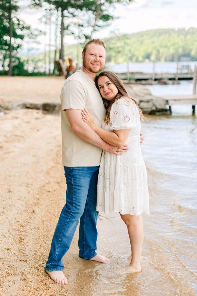 Lake Winnipesaukee Engagement Session New Hampshire Caitlin Page Photography