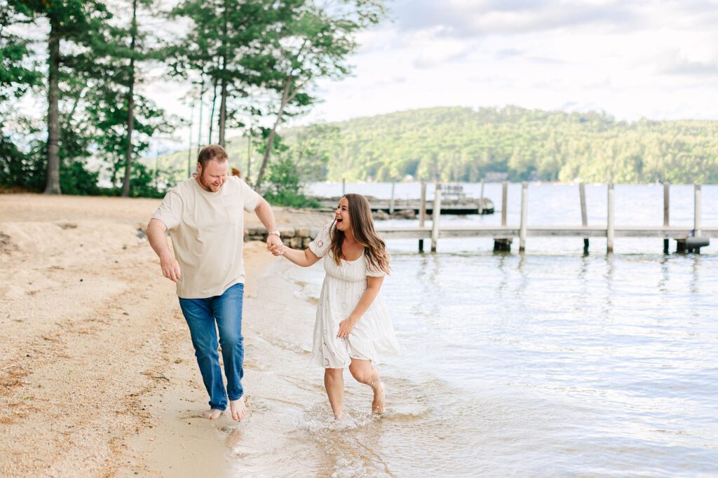 Lake Winnipesaukee Engagement Session New Hampshire Caitlin Page Photography