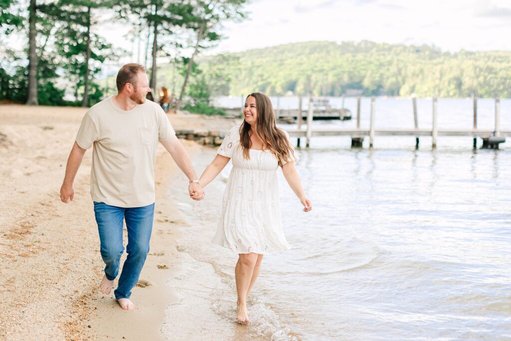 Lake Winnipesaukee Engagement Session New Hampshire Caitlin Page Photography