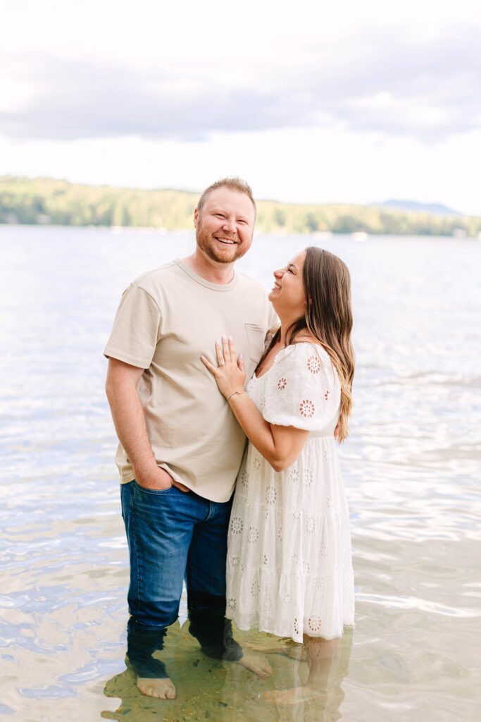 Lake Winnipesaukee Engagement Session New Hampshire Caitlin Page Photography