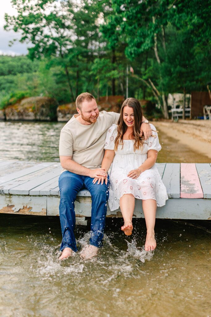 Lake Winnipesaukee Engagement Session New Hampshire Caitlin Page Photography