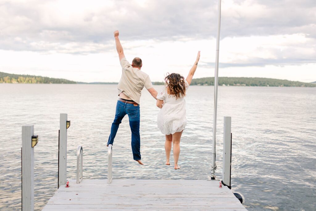 Lake Winnipesaukee Engagement Session New Hampshire Caitlin Page Photography