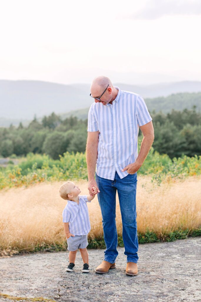 Foss Mountain Summer Maternity Family Photos New Hampshire Caitlin Page Photography