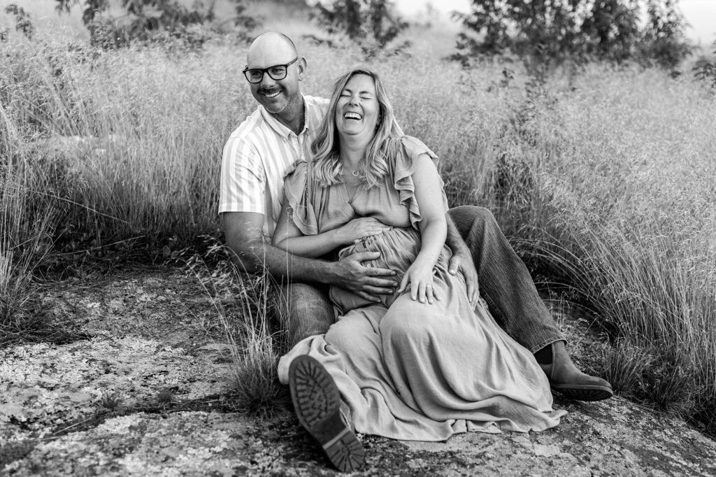 Foss Mountain Summer Maternity Family Photos New Hampshire Caitlin Page Photography