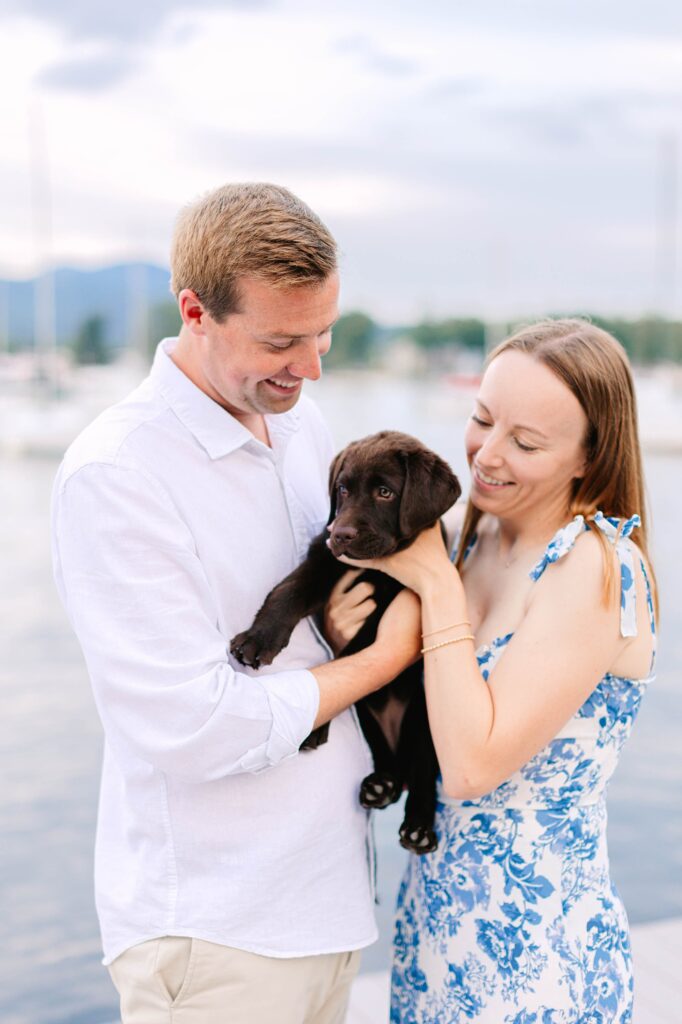 Lake Winnipesaukee Sailboat Engagement Photos New Hampshire Caitlin Page Photography