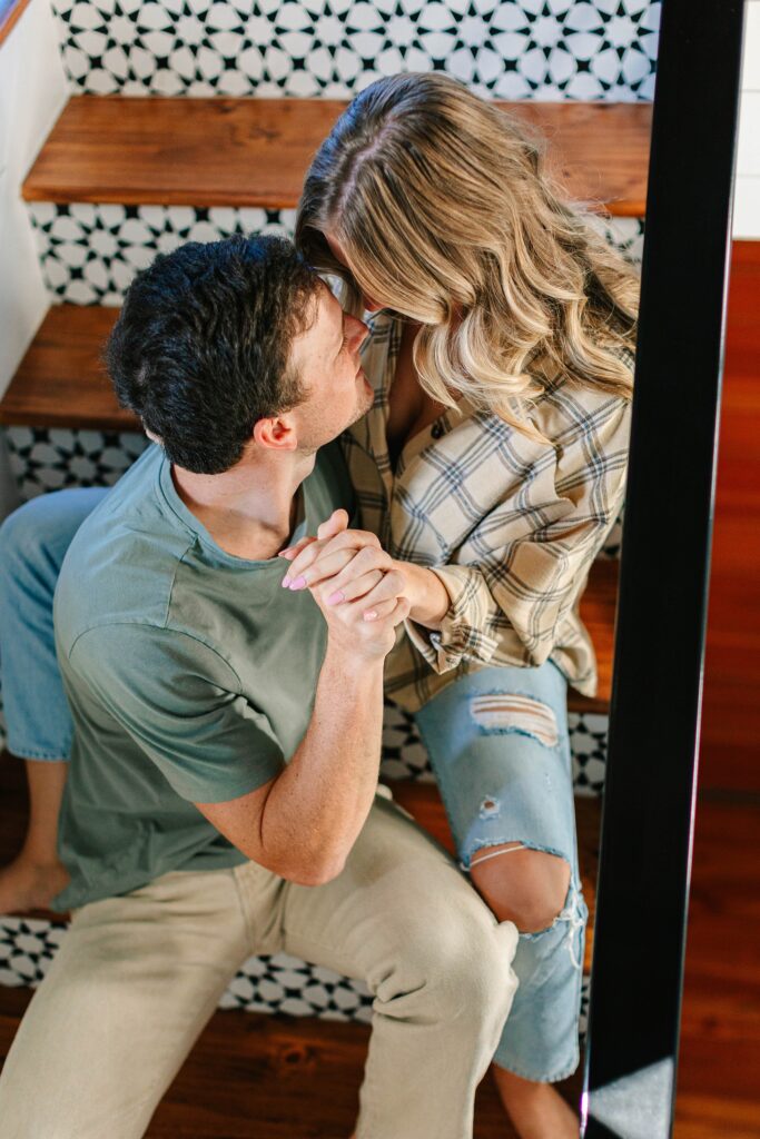 At Home Couples Session in Charleston South Carolina Caitlin Page Photography New Hampshire Photographer