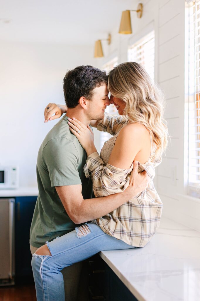 At Home Couples Session in Charleston South Carolina Caitlin Page Photography New Hampshire Photographer