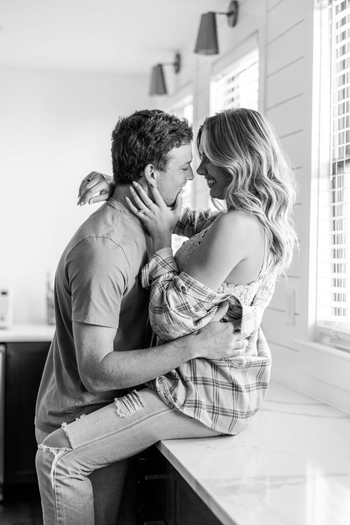 At Home Couples Session in Charleston South Carolina Caitlin Page Photography New Hampshire Photographer