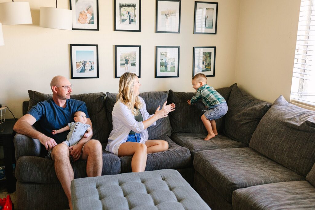 At Home Newborn Lifestyle Session Huntington Beach California Caitlin Page Photography New Hampshire Photographer