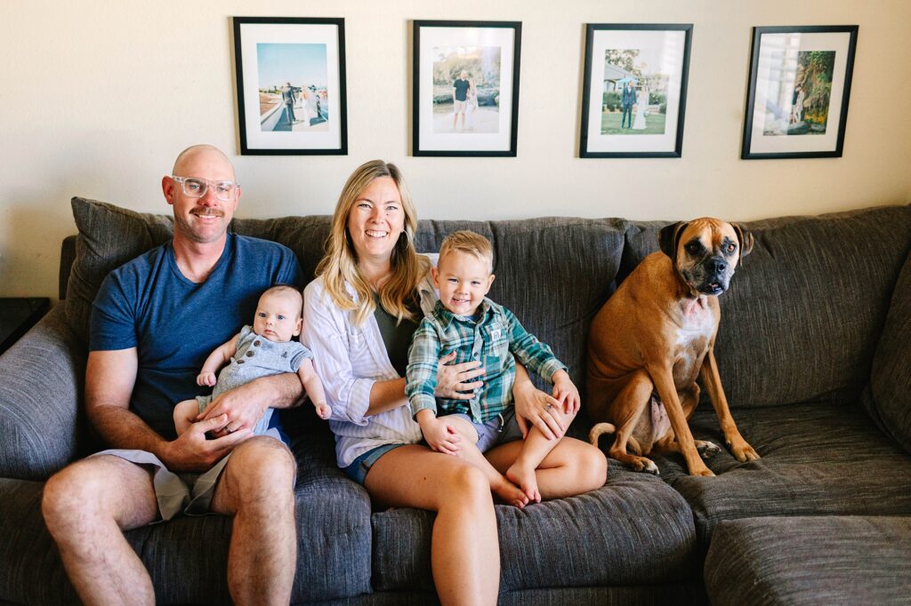 At Home Newborn Lifestyle Session Huntington Beach California Caitlin Page Photography New Hampshire Photographer