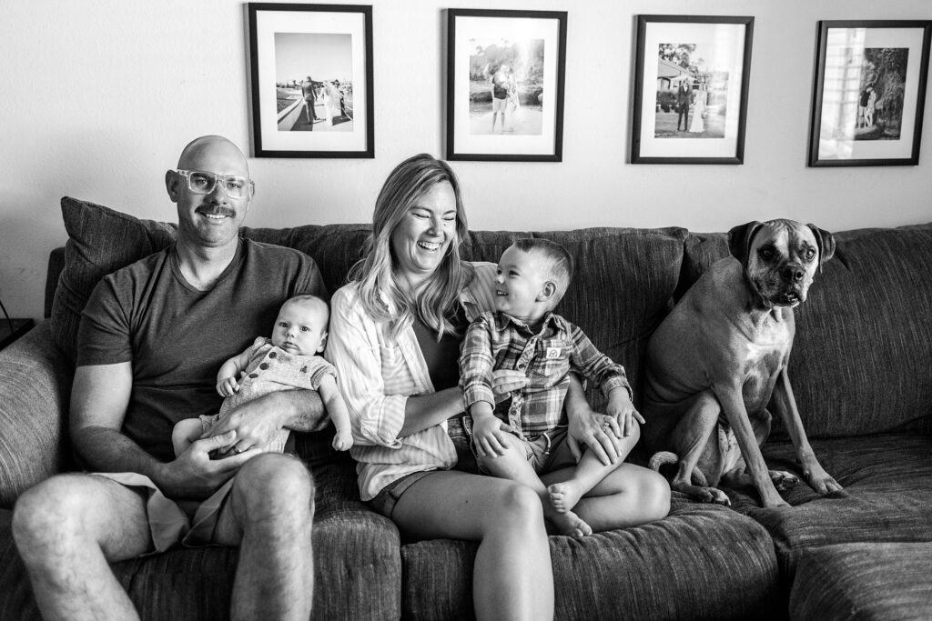 At Home Newborn Lifestyle Session Huntington Beach California Caitlin Page Photography New Hampshire Photographer