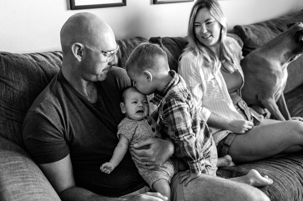 At Home Newborn Lifestyle Session Huntington Beach California Caitlin Page Photography New Hampshire Photographer